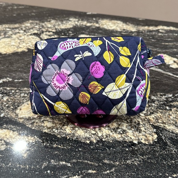 Vera Bradley Floral Cosmetic Bag - Pink and Blue - Picture 2 of 3